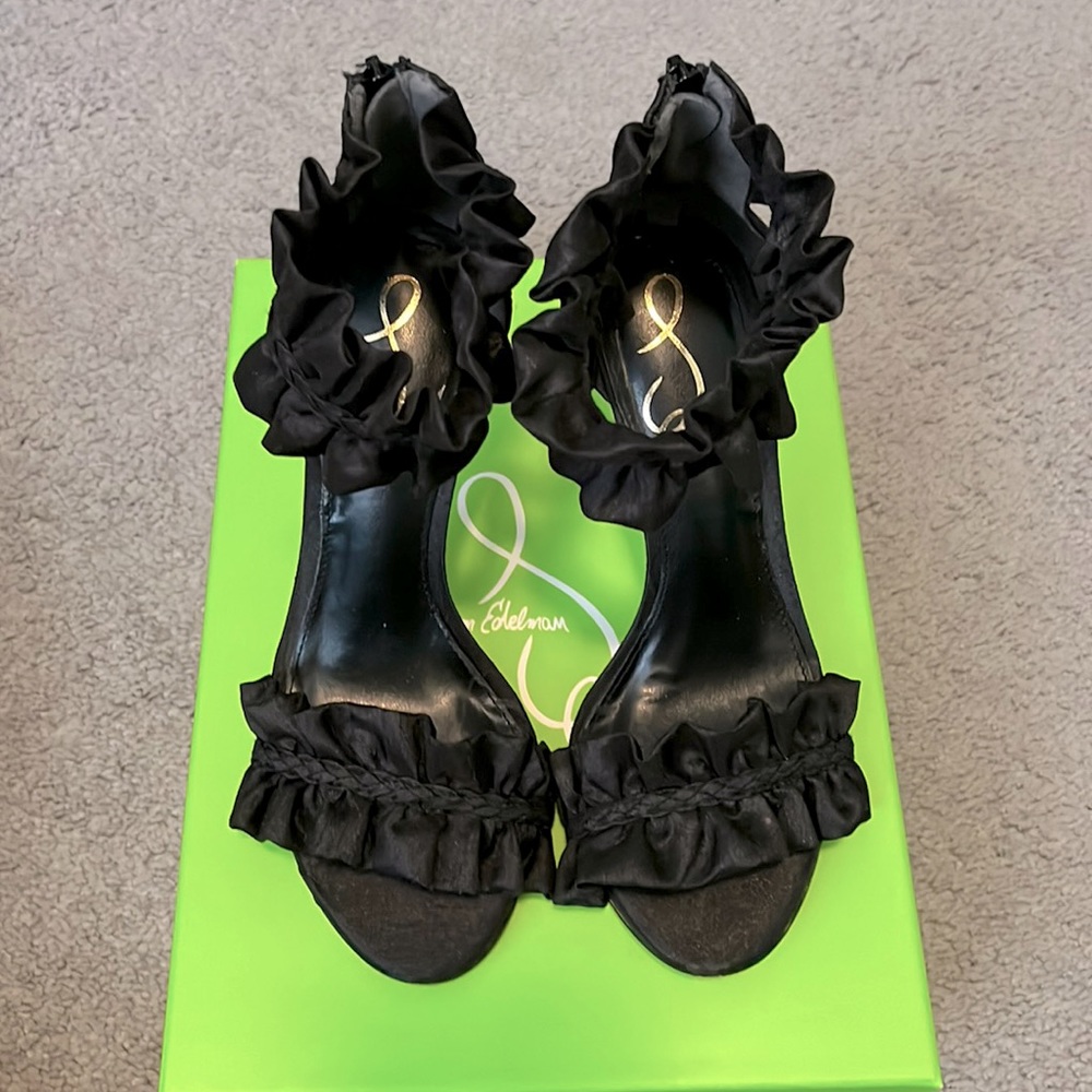 Sam Edelman - ‘SAWYER’ Black Silk heel! (Only worn once for photo shoot!)